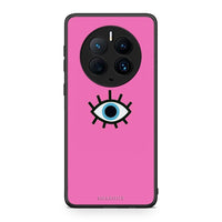Thumbnail for Θήκη Huawei Mate 50 Pro Blue Eye Pink από τη Smartfits με σχέδιο στο πίσω μέρος και μαύρο περίβλημα | Huawei Mate 50 Pro Blue Eye Pink Case with Colorful Back and Black Bezels