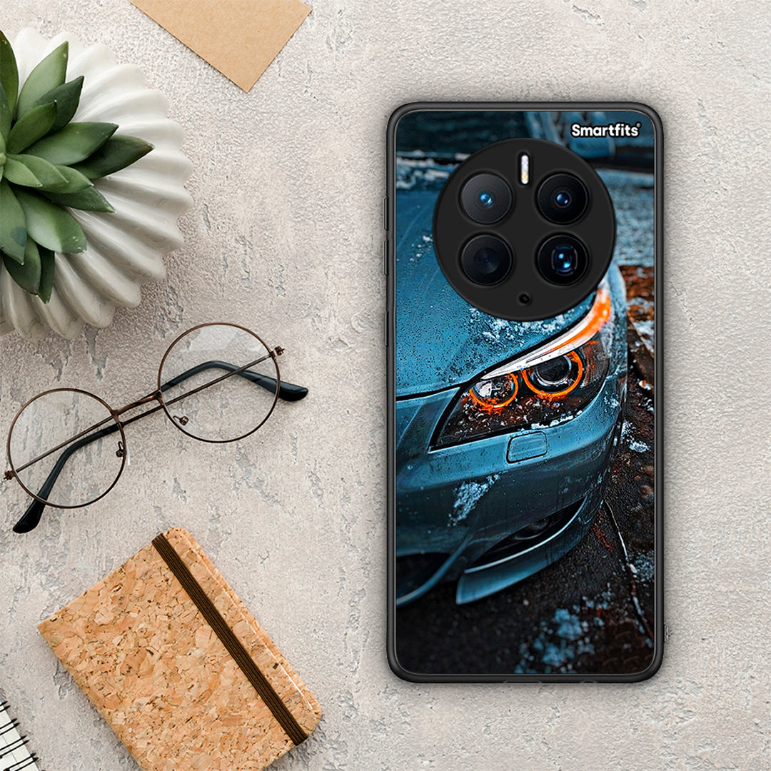 Θήκη Huawei Mate 50 Pro Bmw E60 από τη Smartfits με σχέδιο στο πίσω μέρος και μαύρο περίβλημα | Huawei Mate 50 Pro Bmw E60 Case with Colorful Back and Black Bezels