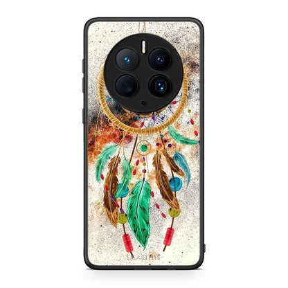Θήκη Huawei Mate 50 Pro Boho DreamCatcher από τη Smartfits με σχέδιο στο πίσω μέρος και μαύρο περίβλημα | Huawei Mate 50 Pro Boho DreamCatcher Case with Colorful Back and Black Bezels