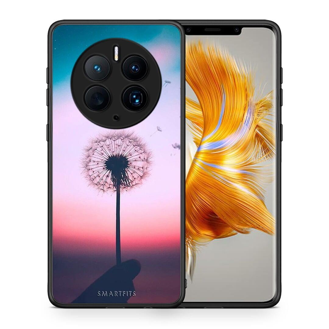 Θήκη Huawei Mate 50 Pro Boho Wish από τη Smartfits με σχέδιο στο πίσω μέρος και μαύρο περίβλημα | Huawei Mate 50 Pro Boho Wish Case with Colorful Back and Black Bezels