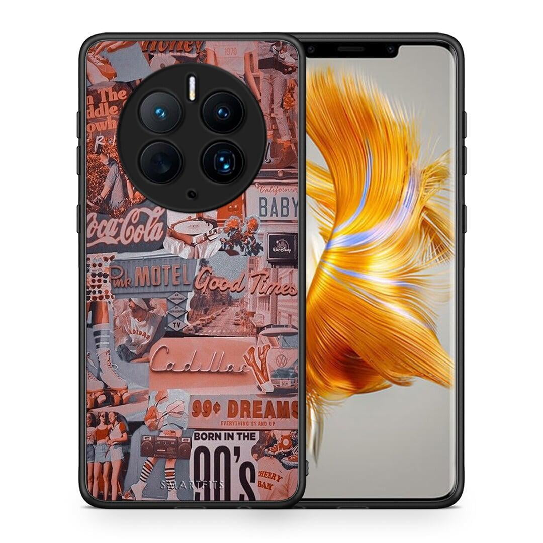 Θήκη Huawei Mate 50 Pro Born In 90s από τη Smartfits με σχέδιο στο πίσω μέρος και μαύρο περίβλημα | Huawei Mate 50 Pro Born In 90s Case with Colorful Back and Black Bezels