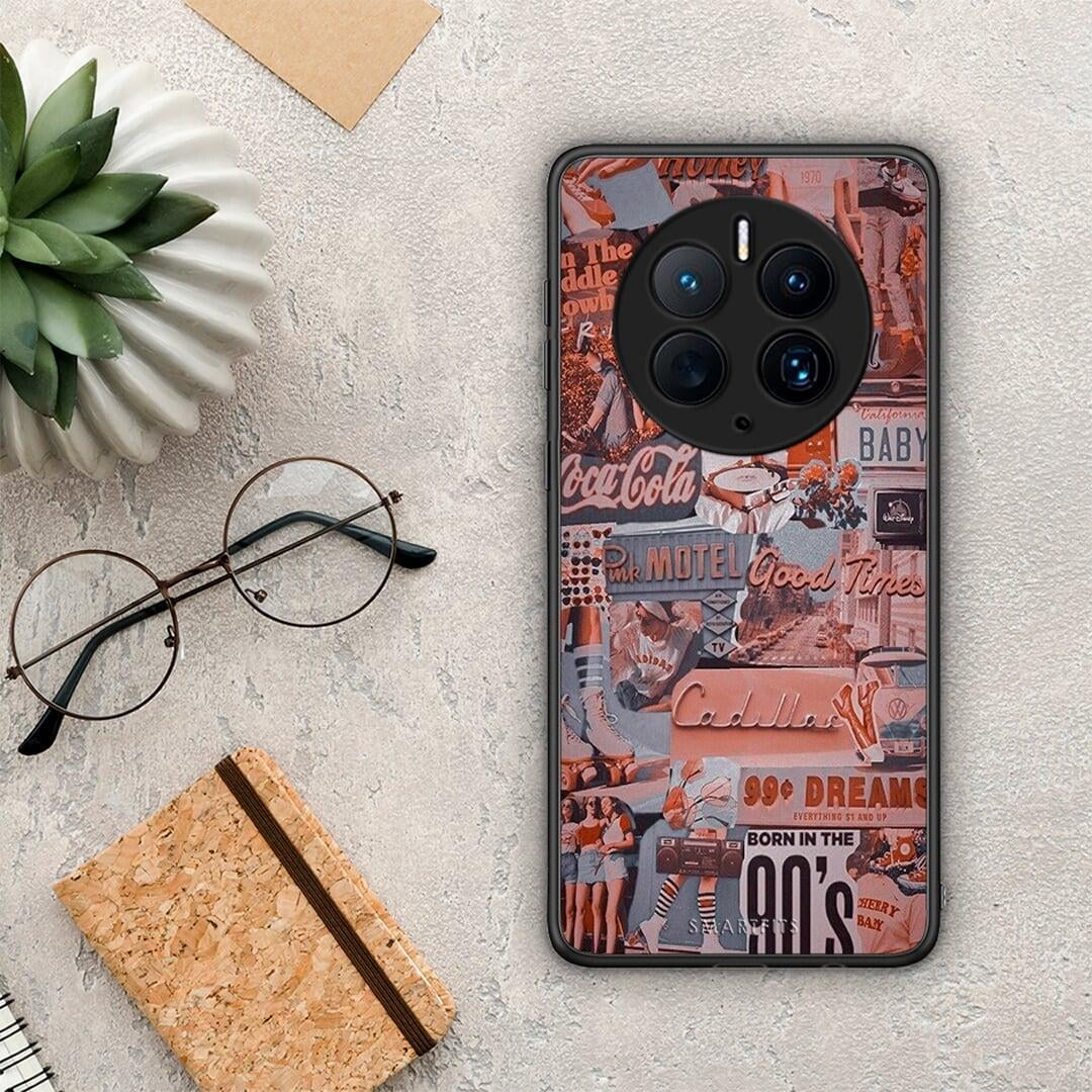 Θήκη Huawei Mate 50 Pro Born In 90s από τη Smartfits με σχέδιο στο πίσω μέρος και μαύρο περίβλημα | Huawei Mate 50 Pro Born In 90s Case with Colorful Back and Black Bezels