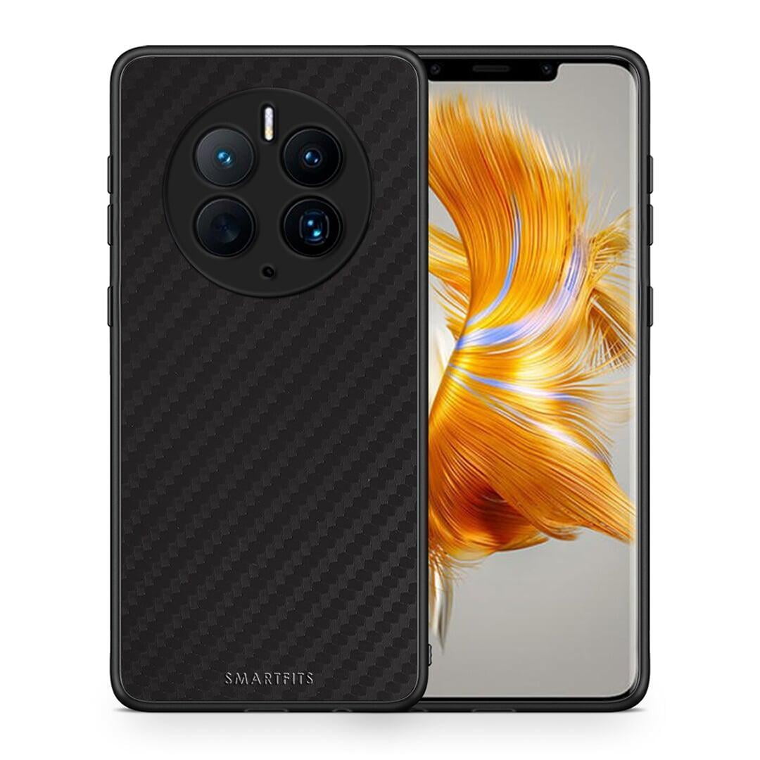 Θήκη Huawei Mate 50 Pro Carbon Black από τη Smartfits με σχέδιο στο πίσω μέρος και μαύρο περίβλημα | Huawei Mate 50 Pro Carbon Black Case with Colorful Back and Black Bezels