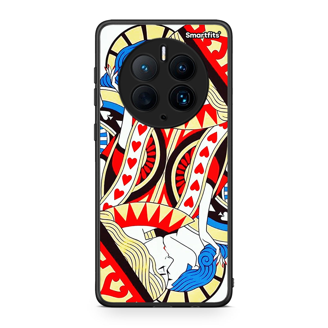 Θήκη Huawei Mate 50 Pro Card Love από τη Smartfits με σχέδιο στο πίσω μέρος και μαύρο περίβλημα | Huawei Mate 50 Pro Card Love Case with Colorful Back and Black Bezels