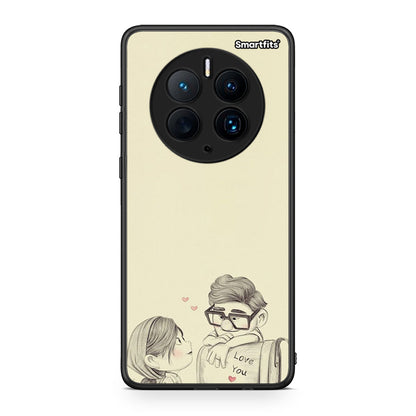 Θήκη Huawei Mate 50 Pro Carl And Ellie από τη Smartfits με σχέδιο στο πίσω μέρος και μαύρο περίβλημα | Huawei Mate 50 Pro Carl And Ellie Case with Colorful Back and Black Bezels