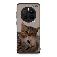 Thumbnail for Θήκη Huawei Mate 50 Pro Cats In Love από τη Smartfits με σχέδιο στο πίσω μέρος και μαύρο περίβλημα | Huawei Mate 50 Pro Cats In Love Case with Colorful Back and Black Bezels