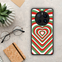 Thumbnail for Θήκη Huawei Mate 50 Pro Christmas Hearts από τη Smartfits με σχέδιο στο πίσω μέρος και μαύρο περίβλημα | Huawei Mate 50 Pro Christmas Hearts Case with Colorful Back and Black Bezels