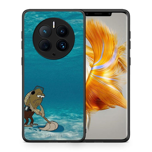 Θήκη Huawei Mate 50 Pro Clean The Ocean από τη Smartfits με σχέδιο στο πίσω μέρος και μαύρο περίβλημα | Huawei Mate 50 Pro Clean The Ocean Case with Colorful Back and Black Bezels
