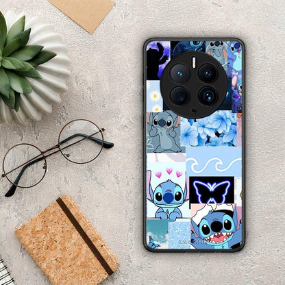 Θήκη Huawei Mate 50 Pro Collage Good Vibes από τη Smartfits με σχέδιο στο πίσω μέρος και μαύρο περίβλημα | Huawei Mate 50 Pro Collage Good Vibes Case with Colorful Back and Black Bezels