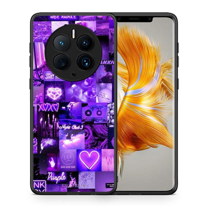 Θήκη Huawei Mate 50 Pro Collage Stay Wild από τη Smartfits με σχέδιο στο πίσω μέρος και μαύρο περίβλημα | Huawei Mate 50 Pro Collage Stay Wild Case with Colorful Back and Black Bezels