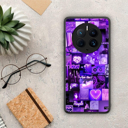 Θήκη Huawei Mate 50 Pro Collage Stay Wild από τη Smartfits με σχέδιο στο πίσω μέρος και μαύρο περίβλημα | Huawei Mate 50 Pro Collage Stay Wild Case with Colorful Back and Black Bezels