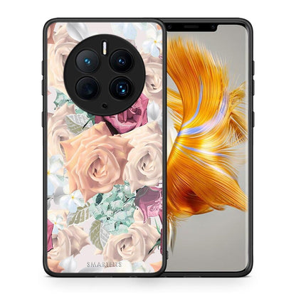 Θήκη Huawei Mate 50 Pro Floral Bouquet από τη Smartfits με σχέδιο στο πίσω μέρος και μαύρο περίβλημα | Huawei Mate 50 Pro Floral Bouquet Case with Colorful Back and Black Bezels