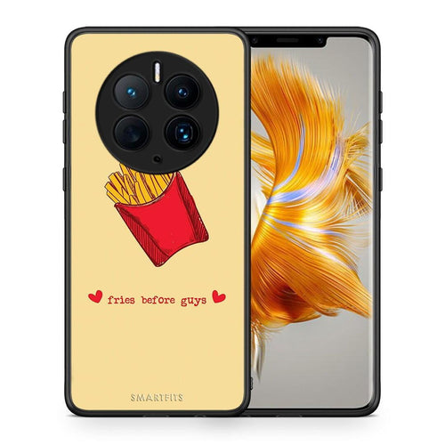 Θήκη Huawei Mate 50 Pro Fries Before Guys από τη Smartfits με σχέδιο στο πίσω μέρος και μαύρο περίβλημα | Huawei Mate 50 Pro Fries Before Guys Case with Colorful Back and Black Bezels