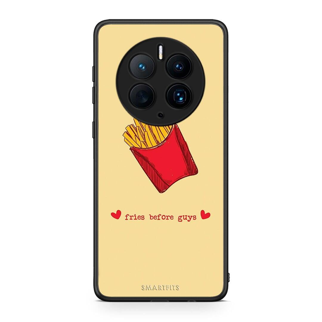 Θήκη Huawei Mate 50 Pro Fries Before Guys από τη Smartfits με σχέδιο στο πίσω μέρος και μαύρο περίβλημα | Huawei Mate 50 Pro Fries Before Guys Case with Colorful Back and Black Bezels