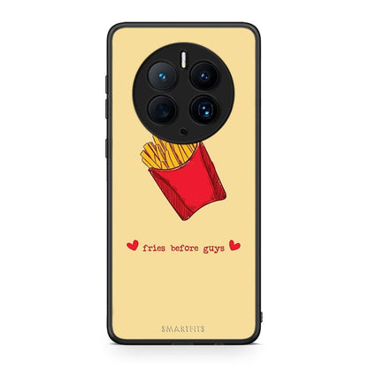 Θήκη Huawei Mate 50 Pro Fries Before Guys από τη Smartfits με σχέδιο στο πίσω μέρος και μαύρο περίβλημα | Huawei Mate 50 Pro Fries Before Guys Case with Colorful Back and Black Bezels