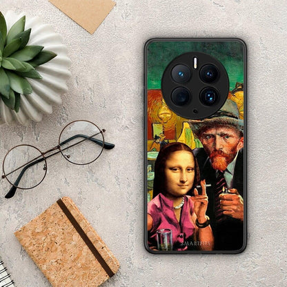 Θήκη Huawei Mate 50 Pro Funny Art από τη Smartfits με σχέδιο στο πίσω μέρος και μαύρο περίβλημα | Huawei Mate 50 Pro Funny Art Case with Colorful Back and Black Bezels