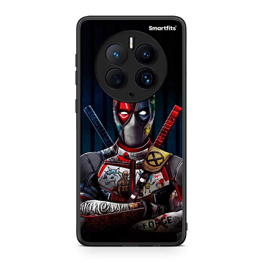 Θήκη Huawei Mate 50 Pro Funny Guy από τη Smartfits με σχέδιο στο πίσω μέρος και μαύρο περίβλημα | Huawei Mate 50 Pro Funny Guy Case with Colorful Back and Black Bezels