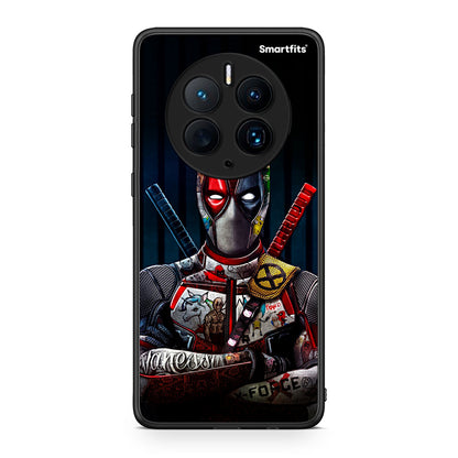 Θήκη Huawei Mate 50 Pro Funny Guy από τη Smartfits με σχέδιο στο πίσω μέρος και μαύρο περίβλημα | Huawei Mate 50 Pro Funny Guy Case with Colorful Back and Black Bezels