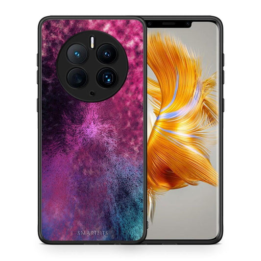 Θήκη Huawei Mate 50 Pro Galactic Aurora από τη Smartfits με σχέδιο στο πίσω μέρος και μαύρο περίβλημα | Huawei Mate 50 Pro Galactic Aurora Case with Colorful Back and Black Bezels