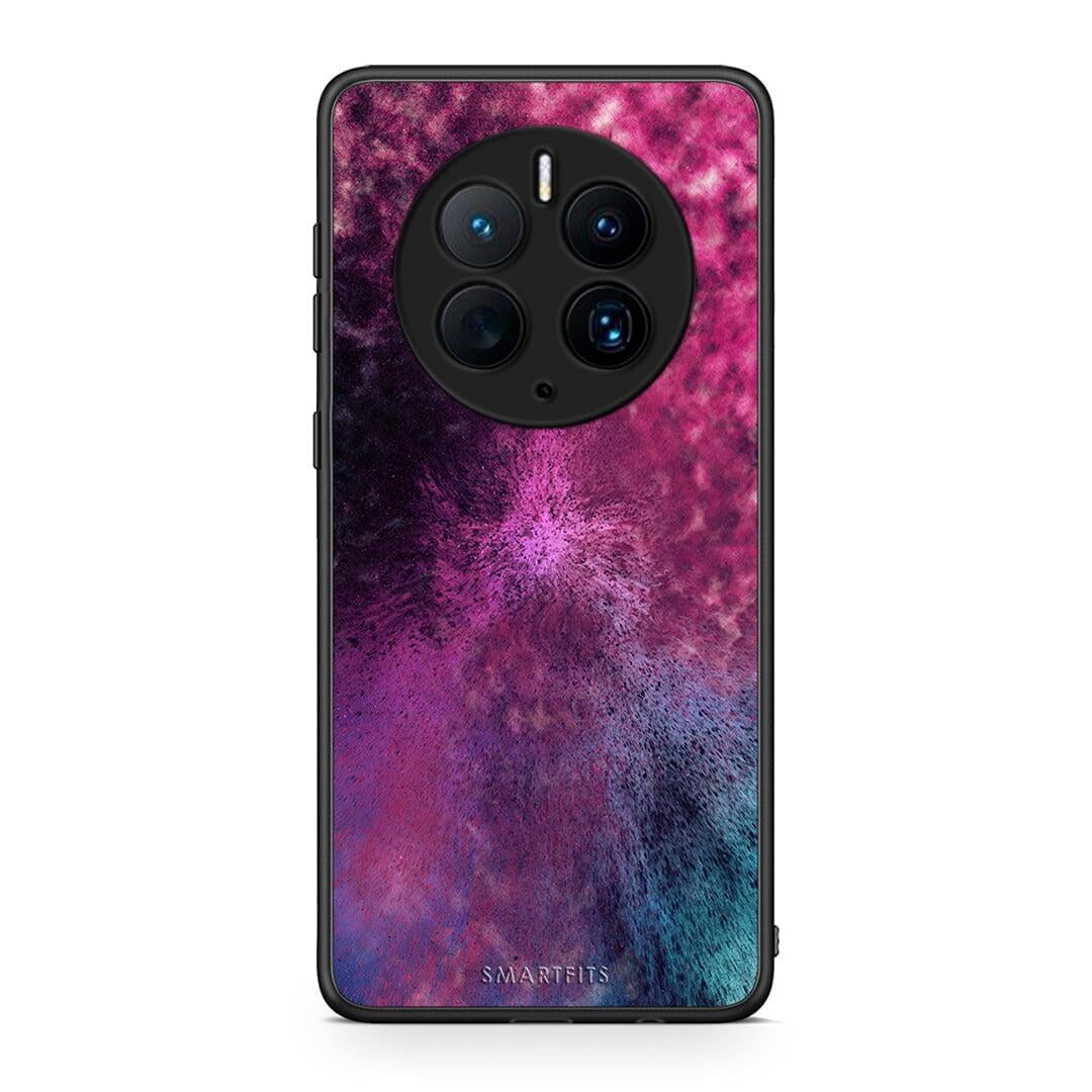 Θήκη Huawei Mate 50 Pro Galactic Aurora από τη Smartfits με σχέδιο στο πίσω μέρος και μαύρο περίβλημα | Huawei Mate 50 Pro Galactic Aurora Case with Colorful Back and Black Bezels