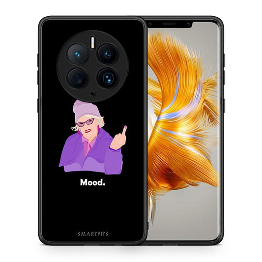 Θήκη Huawei Mate 50 Pro Grandma Mood Black από τη Smartfits με σχέδιο στο πίσω μέρος και μαύρο περίβλημα | Huawei Mate 50 Pro Grandma Mood Black Case with Colorful Back and Black Bezels