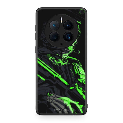 Θήκη Huawei Mate 50 Pro Green Soldier από τη Smartfits με σχέδιο στο πίσω μέρος και μαύρο περίβλημα | Huawei Mate 50 Pro Green Soldier Case with Colorful Back and Black Bezels