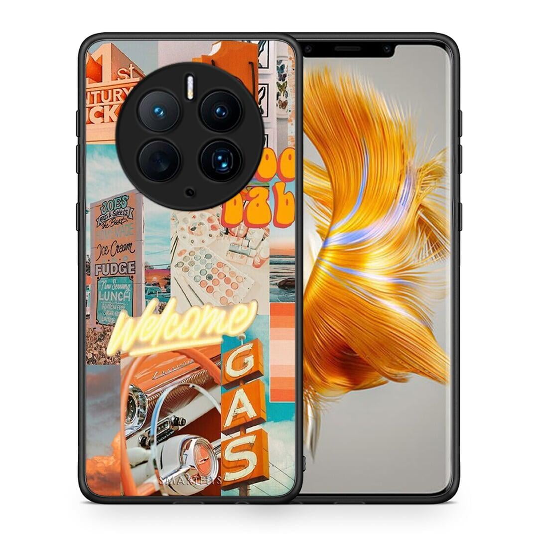 Θήκη Huawei Mate 50 Pro Groovy Babe από τη Smartfits με σχέδιο στο πίσω μέρος και μαύρο περίβλημα | Huawei Mate 50 Pro Groovy Babe Case with Colorful Back and Black Bezels