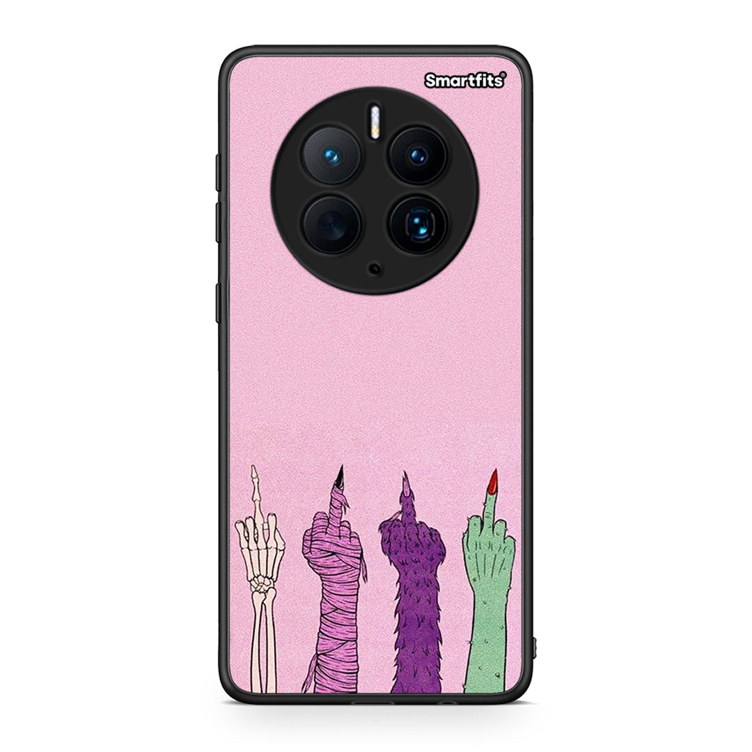 Θήκη Huawei Mate 50 Pro Halloween Be A Lady από τη Smartfits με σχέδιο στο πίσω μέρος και μαύρο περίβλημα | Huawei Mate 50 Pro Halloween Be A Lady Case with Colorful Back and Black Bezels