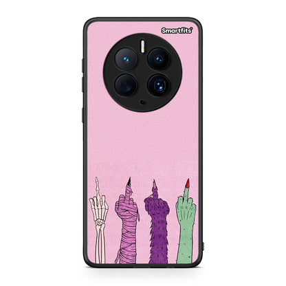 Θήκη Huawei Mate 50 Pro Halloween Be A Lady από τη Smartfits με σχέδιο στο πίσω μέρος και μαύρο περίβλημα | Huawei Mate 50 Pro Halloween Be A Lady Case with Colorful Back and Black Bezels