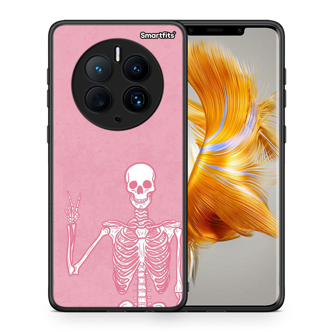 Θήκη Huawei Mate 50 Pro Halloween Motivation από τη Smartfits με σχέδιο στο πίσω μέρος και μαύρο περίβλημα | Huawei Mate 50 Pro Halloween Motivation Case with Colorful Back and Black Bezels