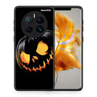 Thumbnail for Θήκη Huawei Mate 50 Pro Halloween Scary Pumpkin από τη Smartfits με σχέδιο στο πίσω μέρος και μαύρο περίβλημα | Huawei Mate 50 Pro Halloween Scary Pumpkin Case with Colorful Back and Black Bezels