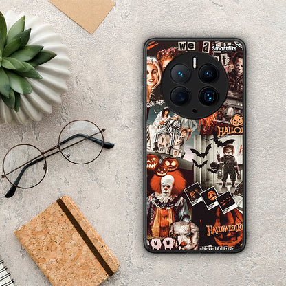 Θήκη Huawei Mate 50 Pro Halloween Spooky Season από τη Smartfits με σχέδιο στο πίσω μέρος και μαύρο περίβλημα | Huawei Mate 50 Pro Halloween Spooky Season Case with Colorful Back and Black Bezels