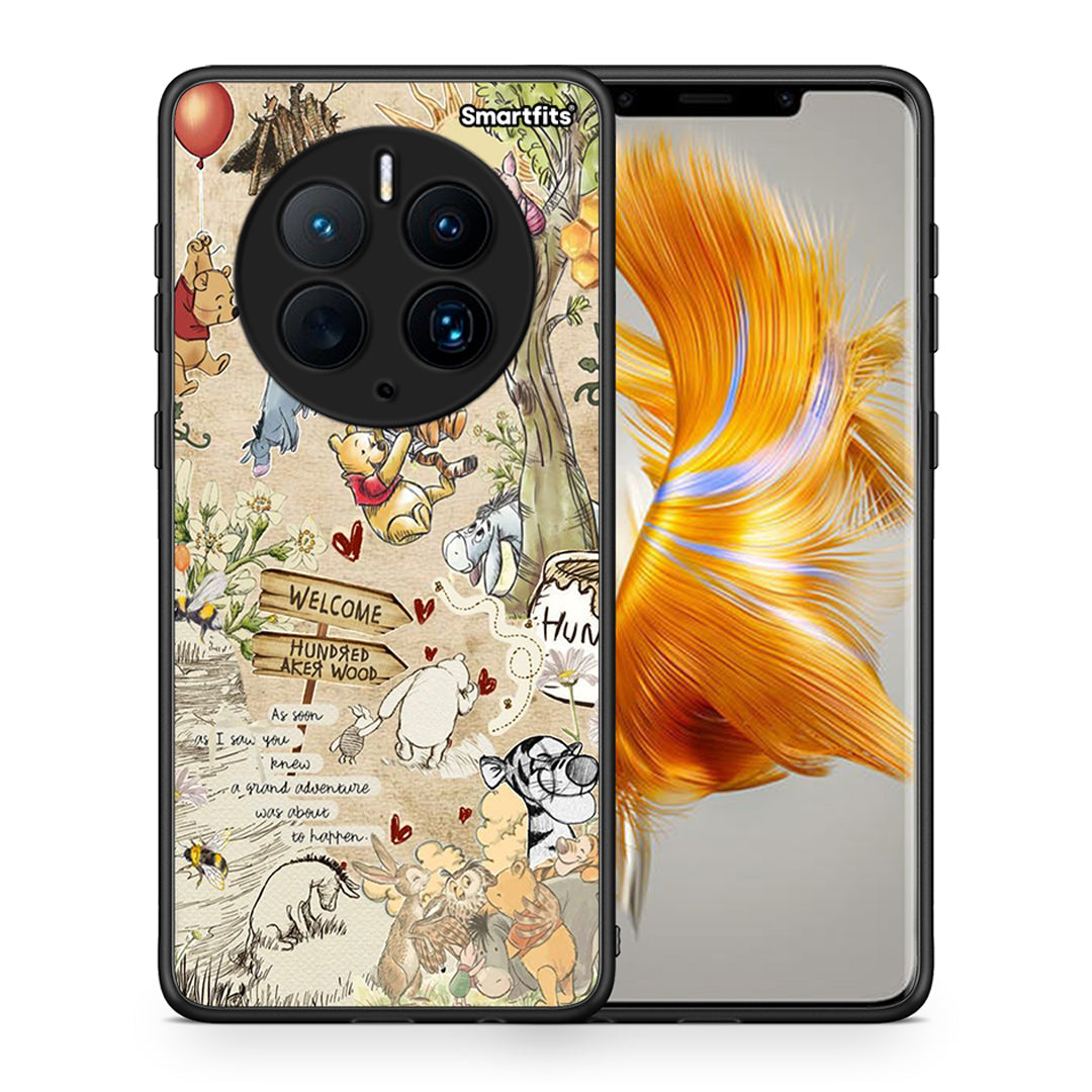 Θήκη Huawei Mate 50 Pro Happy Friends από τη Smartfits με σχέδιο στο πίσω μέρος και μαύρο περίβλημα | Huawei Mate 50 Pro Happy Friends Case with Colorful Back and Black Bezels