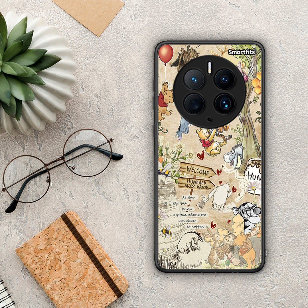 Θήκη Huawei Mate 50 Pro Happy Friends από τη Smartfits με σχέδιο στο πίσω μέρος και μαύρο περίβλημα | Huawei Mate 50 Pro Happy Friends Case with Colorful Back and Black Bezels