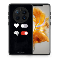 Thumbnail for Θήκη Huawei Mate 50 Pro Heart Vs Brain από τη Smartfits με σχέδιο στο πίσω μέρος και μαύρο περίβλημα | Huawei Mate 50 Pro Heart Vs Brain Case with Colorful Back and Black Bezels