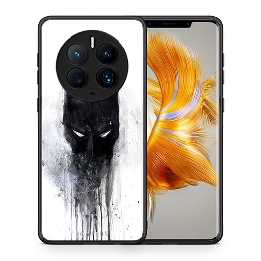 Θήκη Huawei Mate 50 Pro Hero Paint Bat από τη Smartfits με σχέδιο στο πίσω μέρος και μαύρο περίβλημα | Huawei Mate 50 Pro Hero Paint Bat Case with Colorful Back and Black Bezels