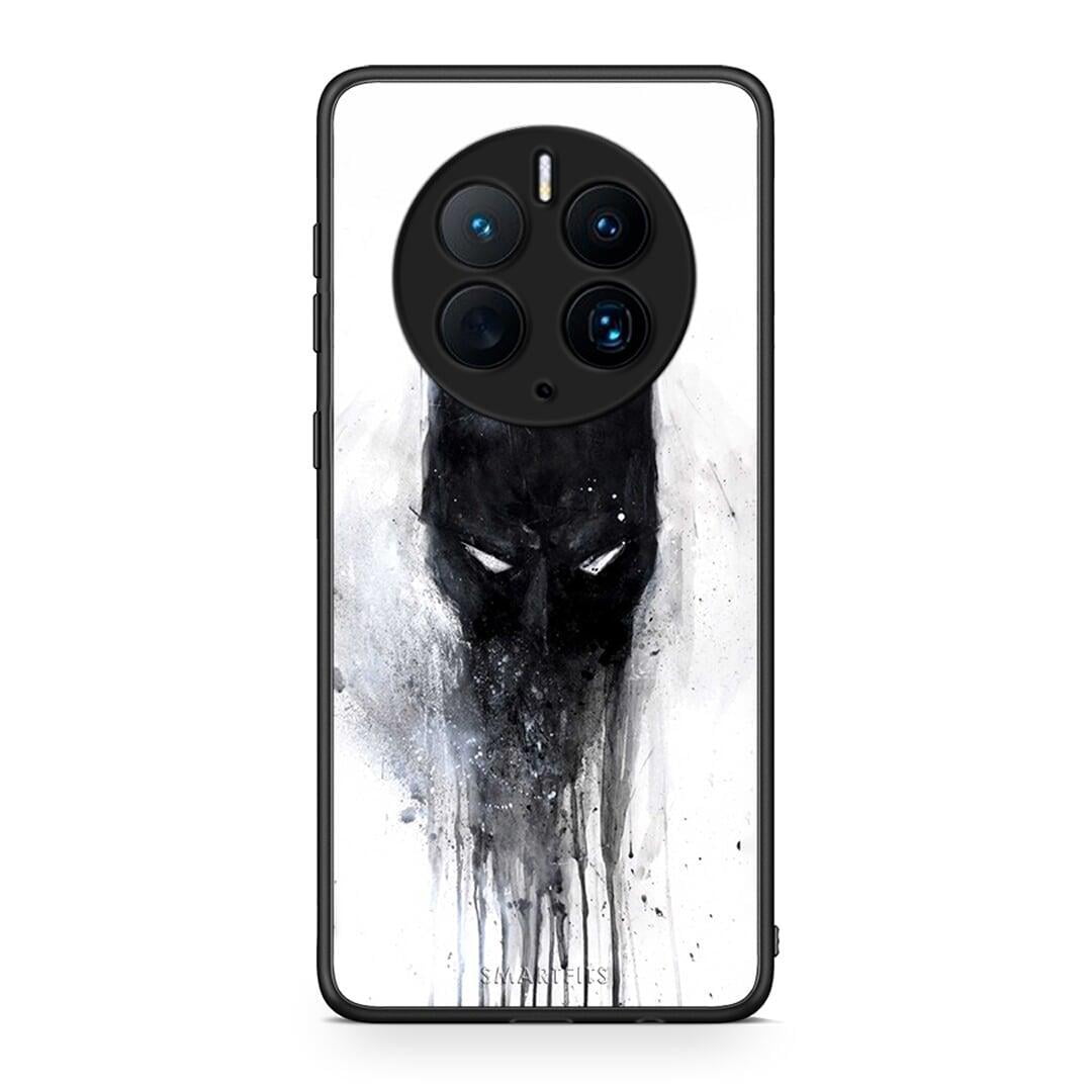 Θήκη Huawei Mate 50 Pro Hero Paint Bat από τη Smartfits με σχέδιο στο πίσω μέρος και μαύρο περίβλημα | Huawei Mate 50 Pro Hero Paint Bat Case with Colorful Back and Black Bezels