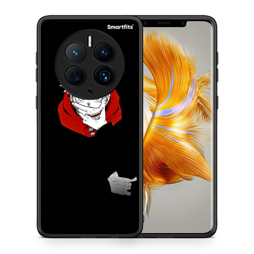 Θήκη Huawei Mate 50 Pro Itadori Anime από τη Smartfits με σχέδιο στο πίσω μέρος και μαύρο περίβλημα | Huawei Mate 50 Pro Itadori Anime Case with Colorful Back and Black Bezels