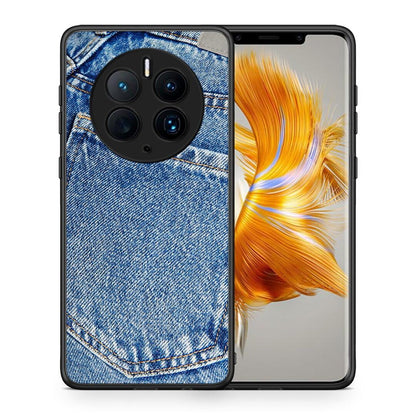 Θήκη Huawei Mate 50 Pro Jeans Pocket από τη Smartfits με σχέδιο στο πίσω μέρος και μαύρο περίβλημα | Huawei Mate 50 Pro Jeans Pocket Case with Colorful Back and Black Bezels