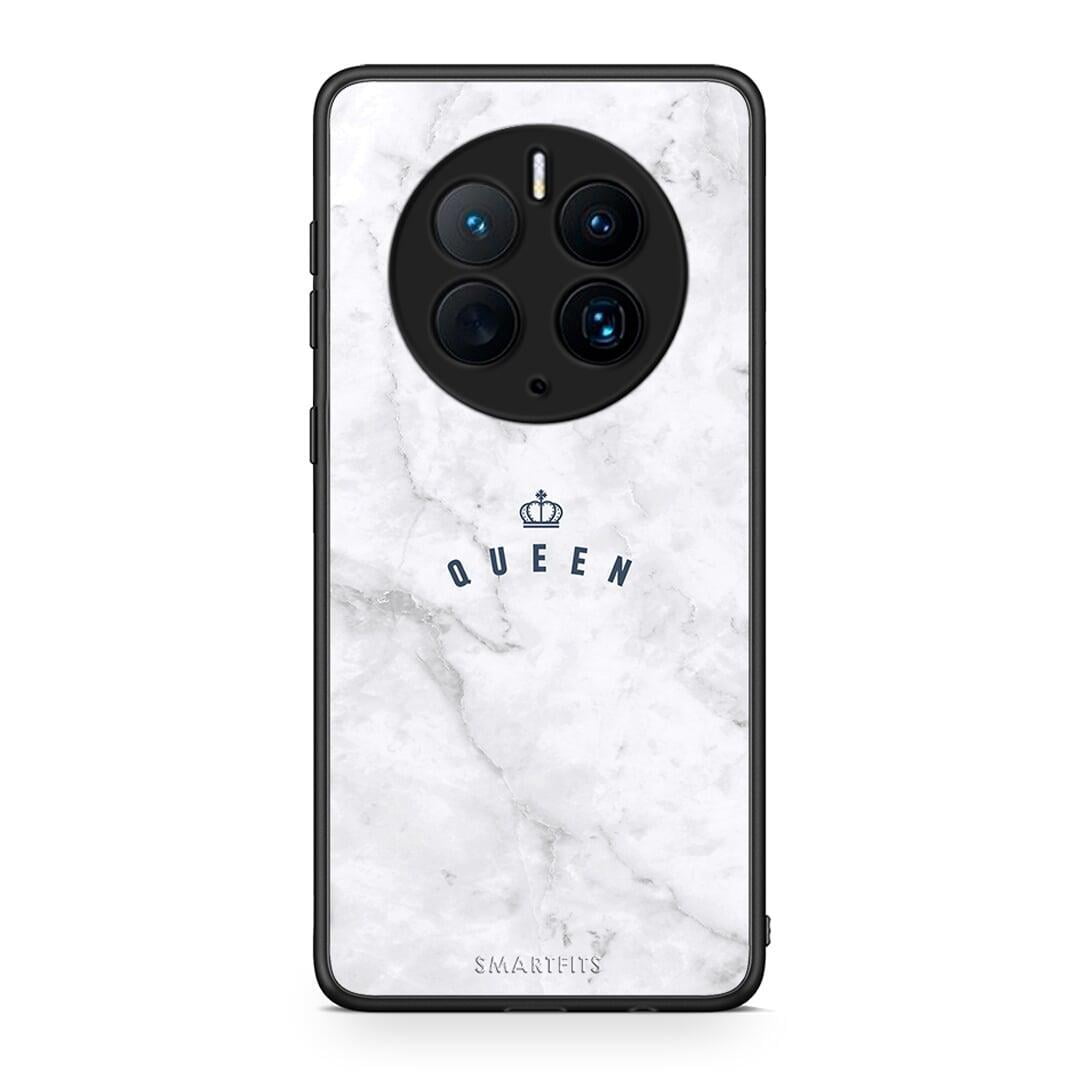 Θήκη Huawei Mate 50 Pro Marble Queen από τη Smartfits με σχέδιο στο πίσω μέρος και μαύρο περίβλημα | Huawei Mate 50 Pro Marble Queen Case with Colorful Back and Black Bezels