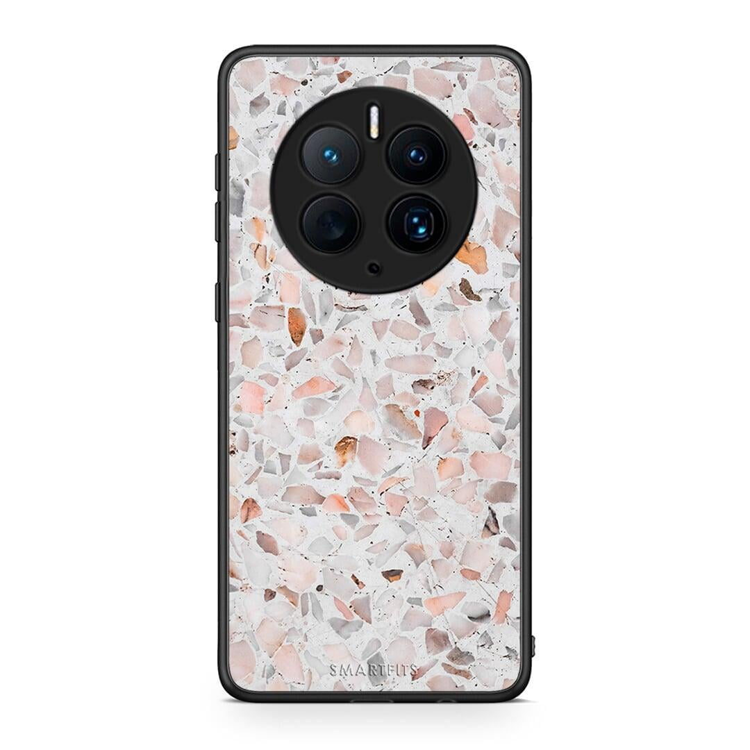 Θήκη Huawei Mate 50 Pro Marble Terrazzo από τη Smartfits με σχέδιο στο πίσω μέρος και μαύρο περίβλημα | Huawei Mate 50 Pro Marble Terrazzo Case with Colorful Back and Black Bezels