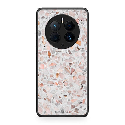 Θήκη Huawei Mate 50 Pro Marble Terrazzo από τη Smartfits με σχέδιο στο πίσω μέρος και μαύρο περίβλημα | Huawei Mate 50 Pro Marble Terrazzo Case with Colorful Back and Black Bezels