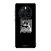 Thumbnail for Θήκη Huawei Mate 50 Pro Meme Cat από τη Smartfits με σχέδιο στο πίσω μέρος και μαύρο περίβλημα | Huawei Mate 50 Pro Meme Cat Case with Colorful Back and Black Bezels