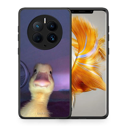 Θήκη Huawei Mate 50 Pro Meme Duck από τη Smartfits με σχέδιο στο πίσω μέρος και μαύρο περίβλημα | Huawei Mate 50 Pro Meme Duck Case with Colorful Back and Black Bezels