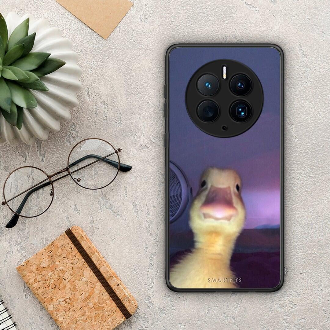 Θήκη Huawei Mate 50 Pro Meme Duck από τη Smartfits με σχέδιο στο πίσω μέρος και μαύρο περίβλημα | Huawei Mate 50 Pro Meme Duck Case with Colorful Back and Black Bezels