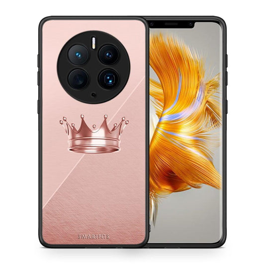 Θήκη Huawei Mate 50 Pro Minimal Crown από τη Smartfits με σχέδιο στο πίσω μέρος και μαύρο περίβλημα | Huawei Mate 50 Pro Minimal Crown Case with Colorful Back and Black Bezels