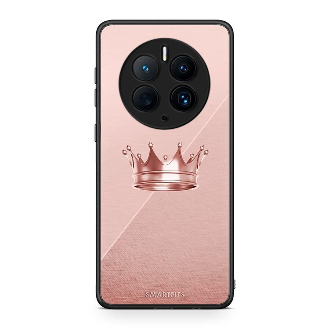 Θήκη Huawei Mate 50 Pro Minimal Crown από τη Smartfits με σχέδιο στο πίσω μέρος και μαύρο περίβλημα | Huawei Mate 50 Pro Minimal Crown Case with Colorful Back and Black Bezels