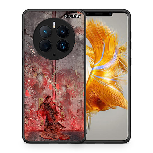 Θήκη Huawei Mate 50 Pro Nezuko Kamado από τη Smartfits με σχέδιο στο πίσω μέρος και μαύρο περίβλημα | Huawei Mate 50 Pro Nezuko Kamado Case with Colorful Back and Black Bezels