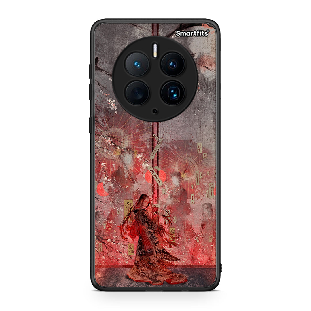 Θήκη Huawei Mate 50 Pro Nezuko Kamado από τη Smartfits με σχέδιο στο πίσω μέρος και μαύρο περίβλημα | Huawei Mate 50 Pro Nezuko Kamado Case with Colorful Back and Black Bezels
