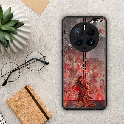 Θήκη Huawei Mate 50 Pro Nezuko Kamado από τη Smartfits με σχέδιο στο πίσω μέρος και μαύρο περίβλημα | Huawei Mate 50 Pro Nezuko Kamado Case with Colorful Back and Black Bezels